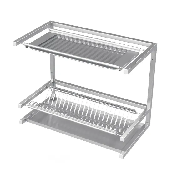 Dish Drying Racks with Drip Tray