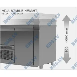 Refrigerated table with lifting mechanism Novameta FPR-E303-192/70/90