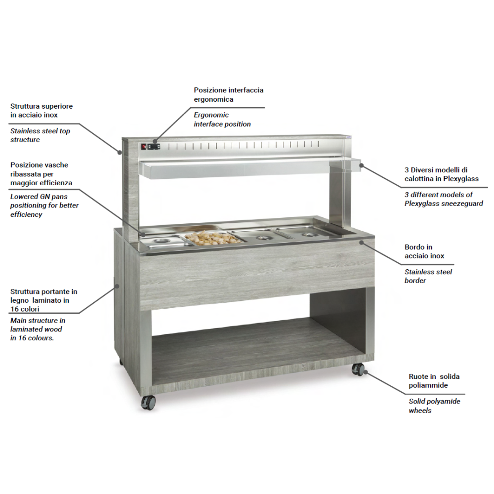 Self-service display counter ROCAM 01000HALO5FBMW