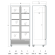 Refrigerated display cabinet SCANDOMESTIC 263111DC826BD
