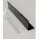 Plexi L-Profile Divider 6565 - 500x65x65mm, black