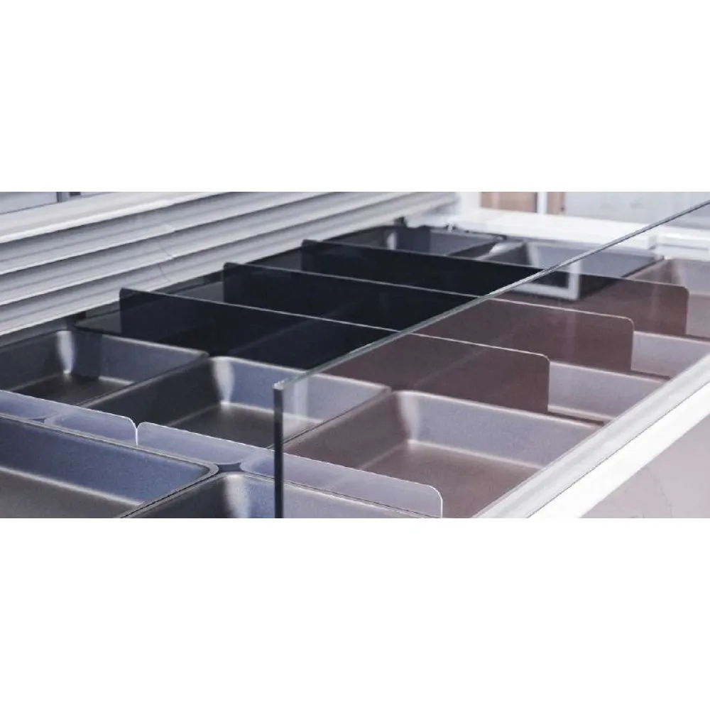 Plexi L-Profile Divider 6565 - 500x65x65mm, black