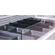 Plexi L-Profile Divider 6565 - 500x65x65mm, black