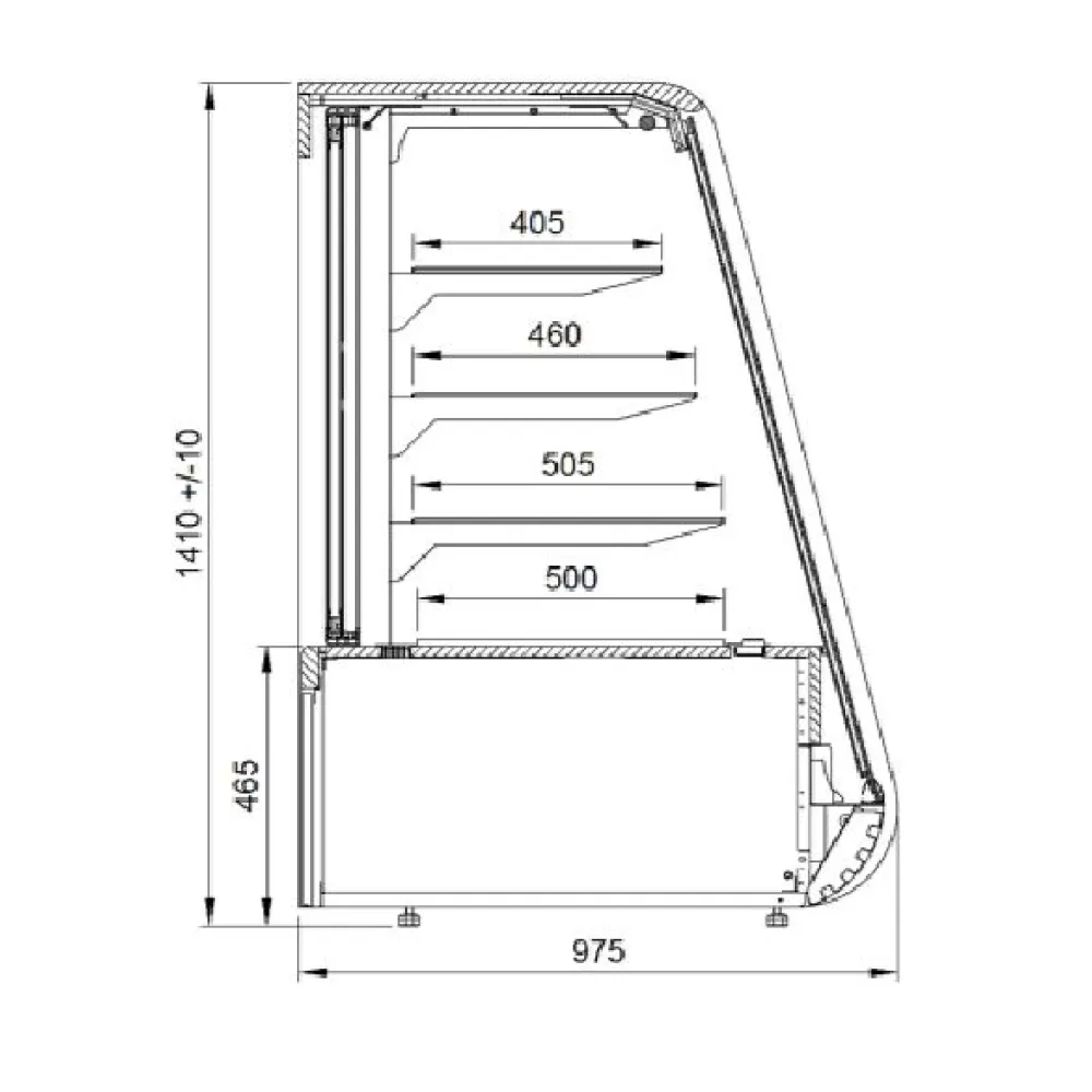 Display cabinet JUKA C-1 DC 90/NE