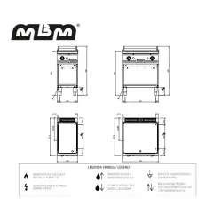 Gas griddle MBM MFTG77ALC