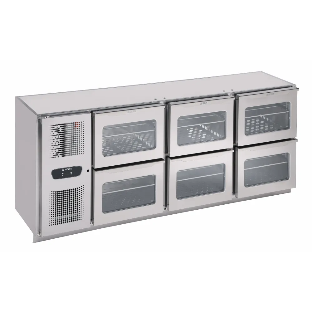 Bar refrigerator with drawers BHS-G MBCLSSSS0-200CV