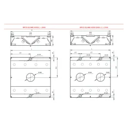 Island exhaust hood with air supply Novameta HPCD-140/200/48
