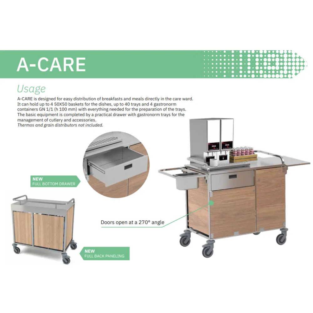 Serving and retail trolley ROCAM 042INCARE/A