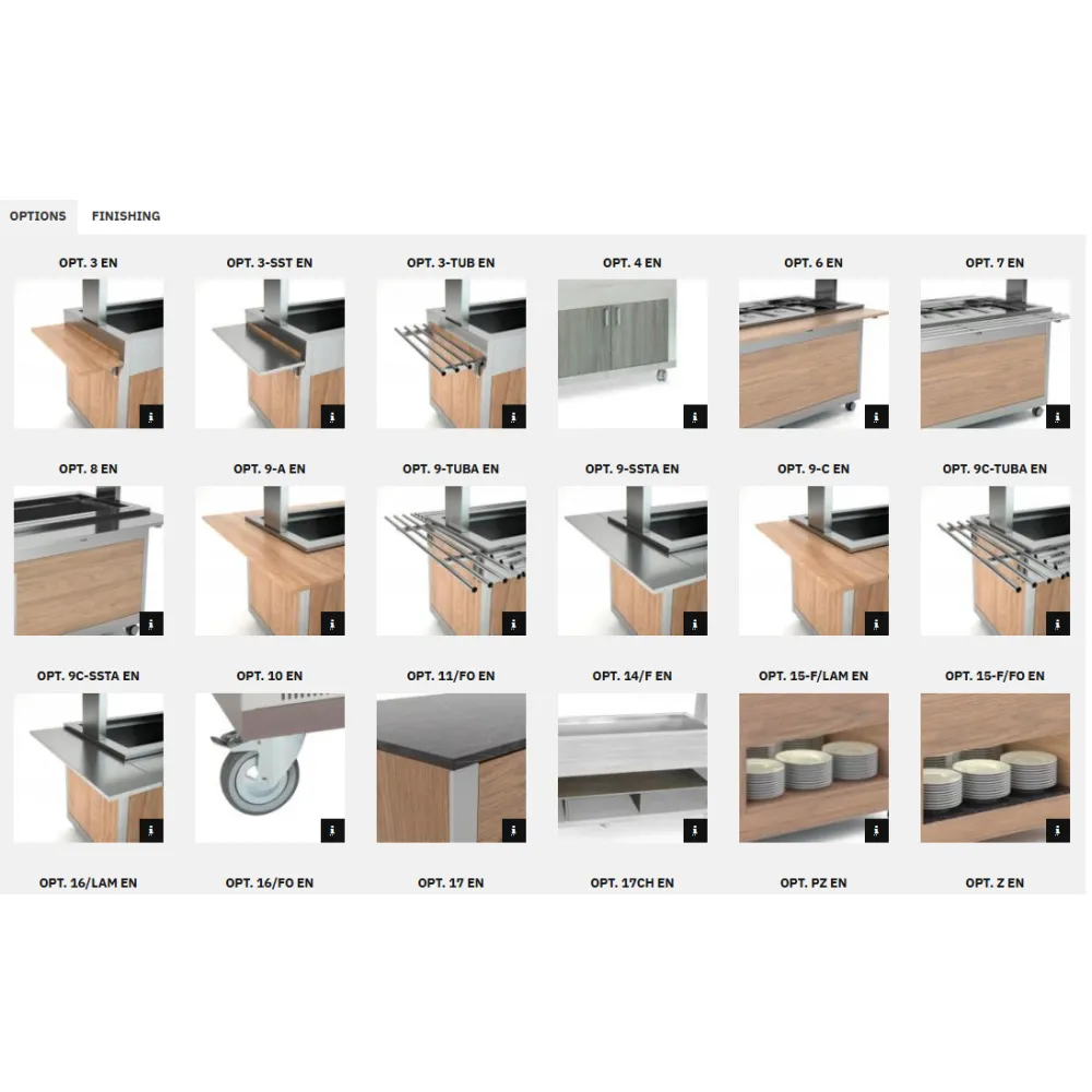 Self-service display counter ROCAM 01000ATH3MPRW