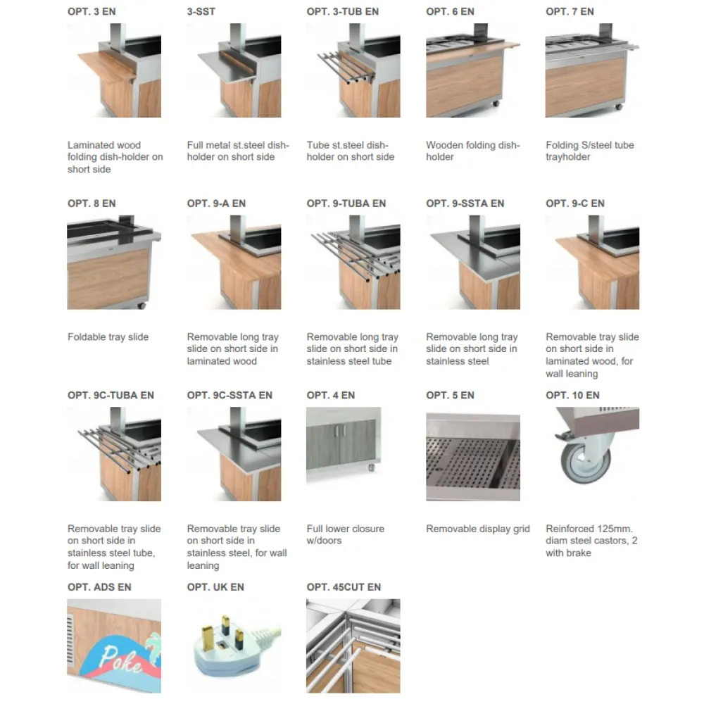 Self-service display counter ROCAM 01000HALO3FBM