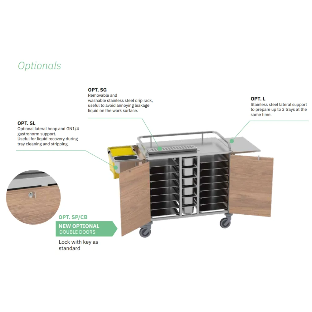 Serving and retail trolley ROCAM 042INCARE/B