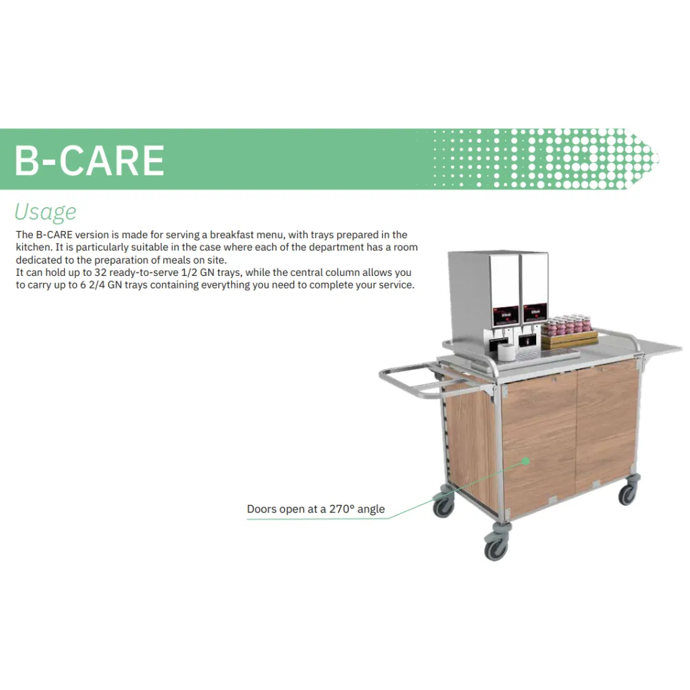 Serving and retail trolley ROCAM 042INCARE/B