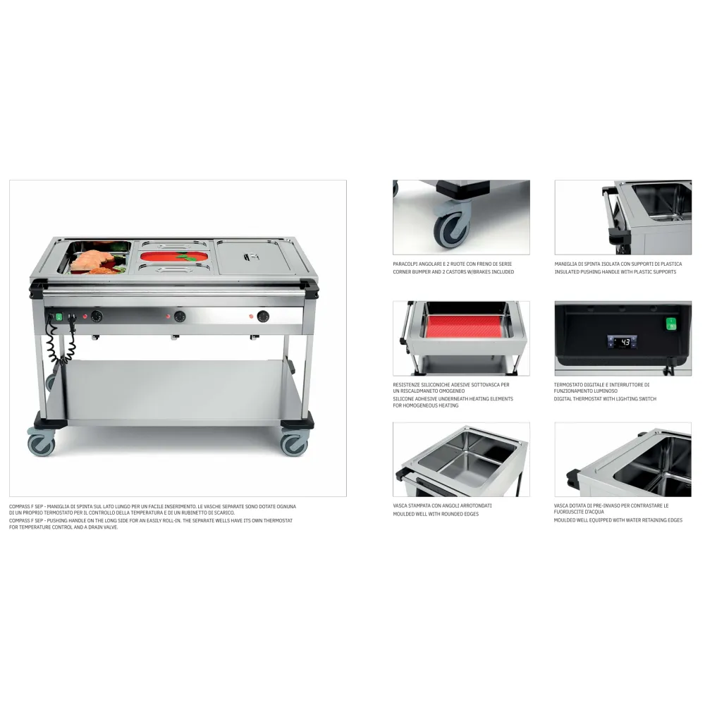 Bain-marie ROCAM 02000COMP2VSB/FR