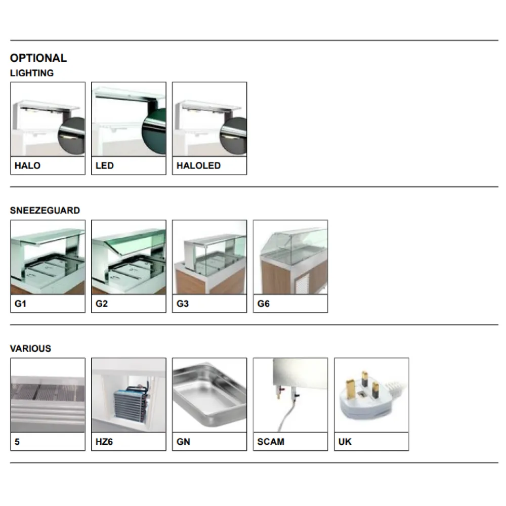 Hot drop-in bain-marie ROCAM 006INDROP4BM