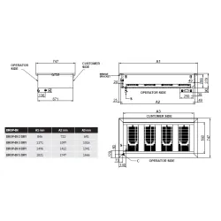 Hot drop-in bain-marie ROCAM 006INDROP2DRY
