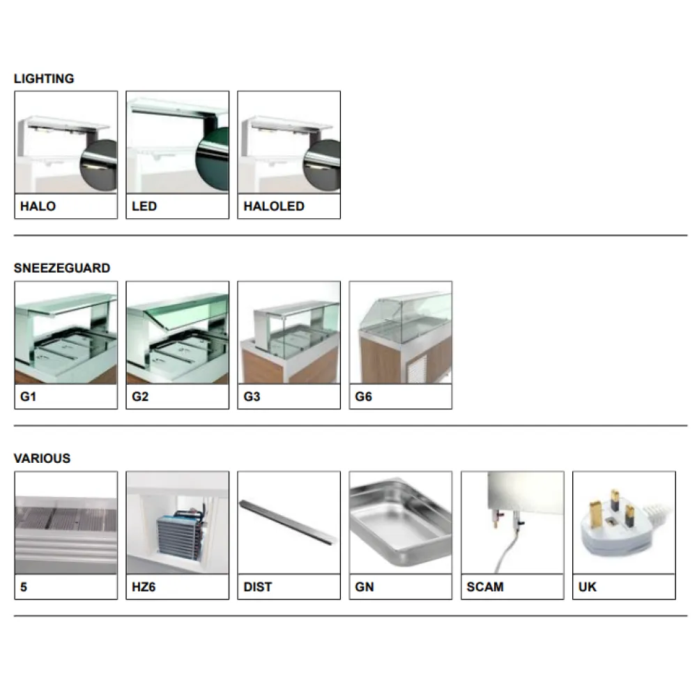 Hot drop-in bain-marie ROCAM 006INDROP3DRY