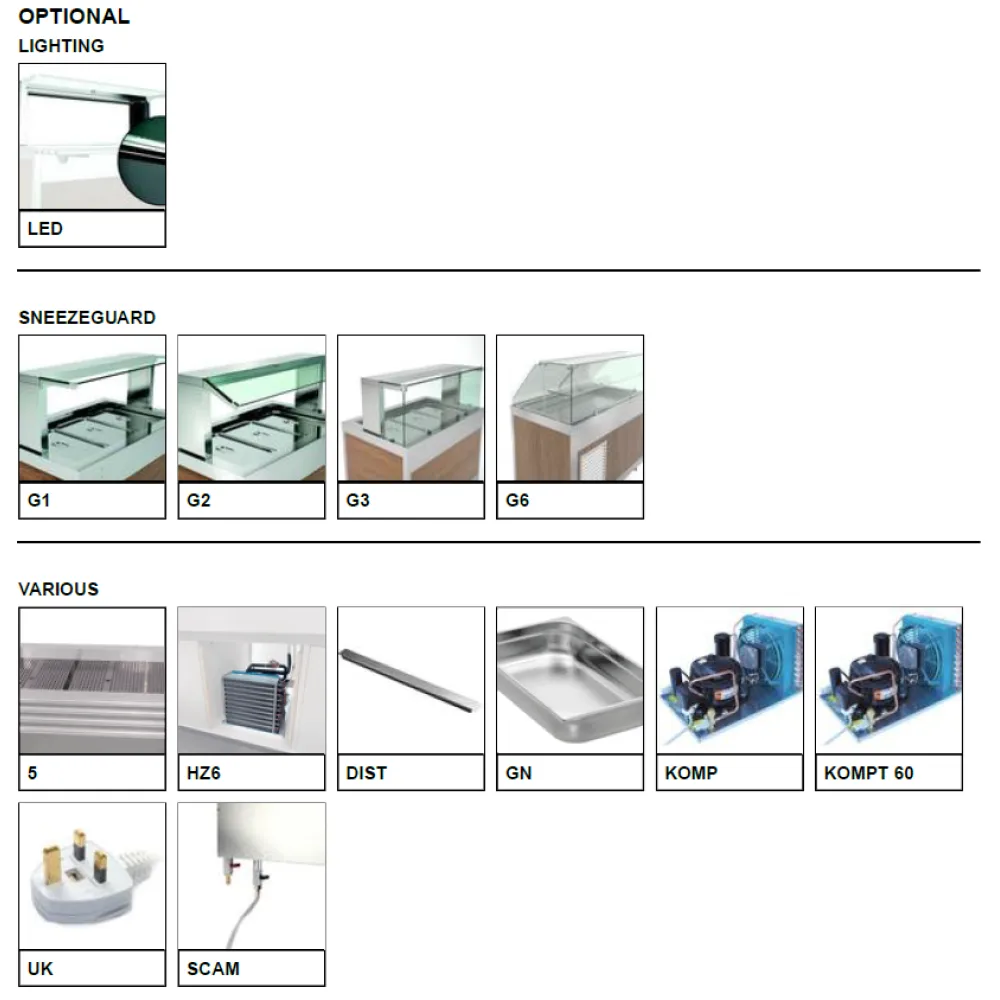 Drop-in cold well ROCAM 006INDROP5R/VE