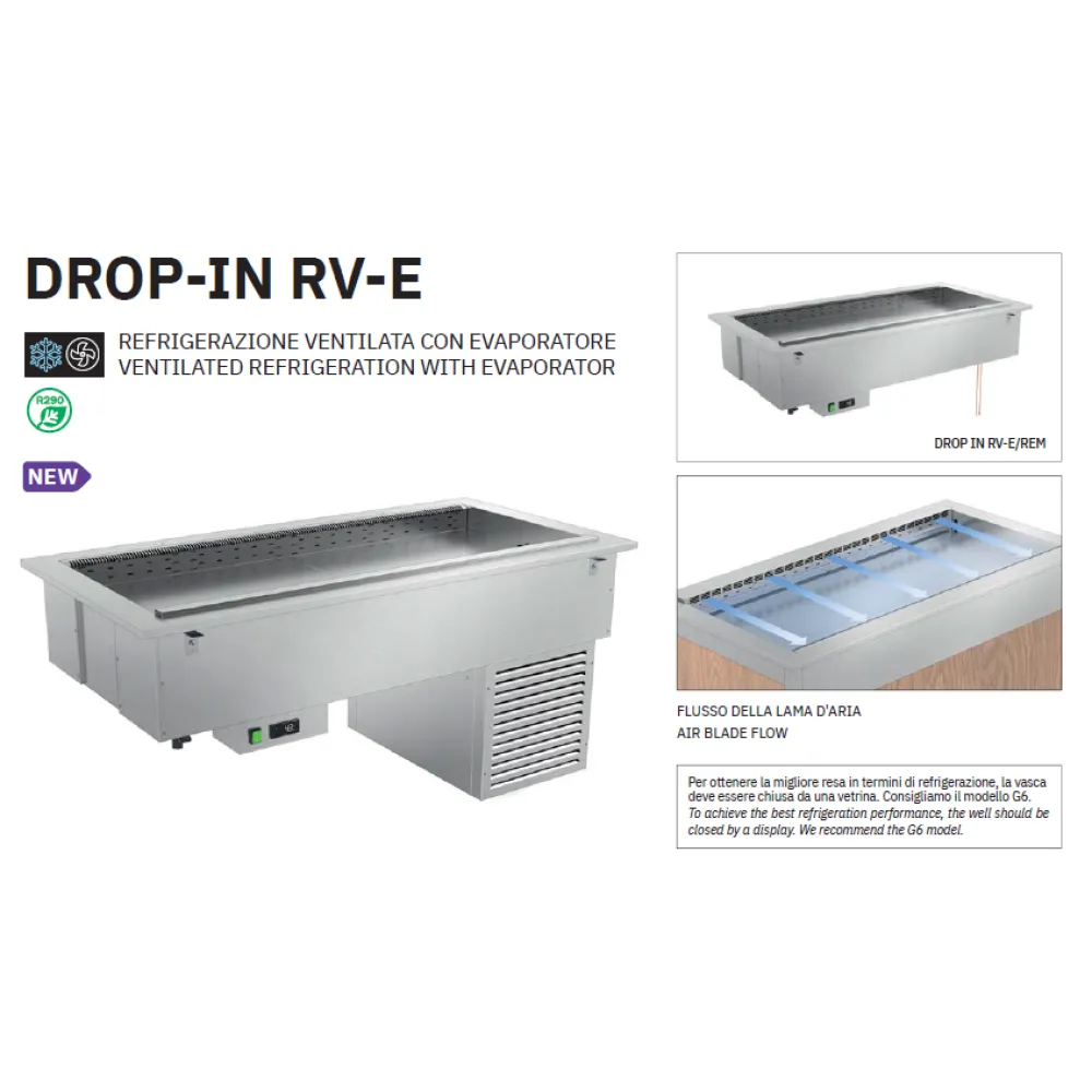 Drop-in cold well ROCAM 006INDROP5R/VE