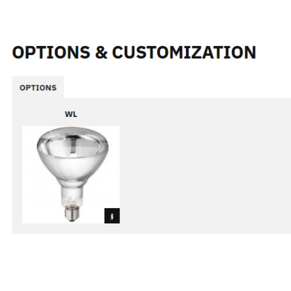 Food service area lamp ROCAM 020INAHALO2/1