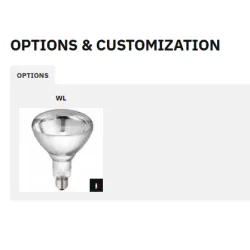 Food service area lamp ROCAM 020INAHALO3/1