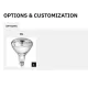 Food service area lamp ROCAM 020INAHALO2/1