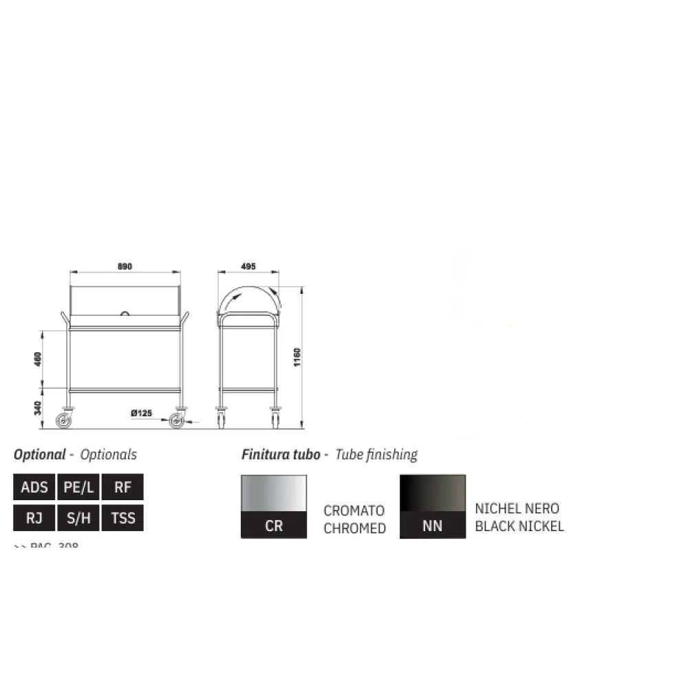 Service trolley ROCAM 003CR500M/D2L