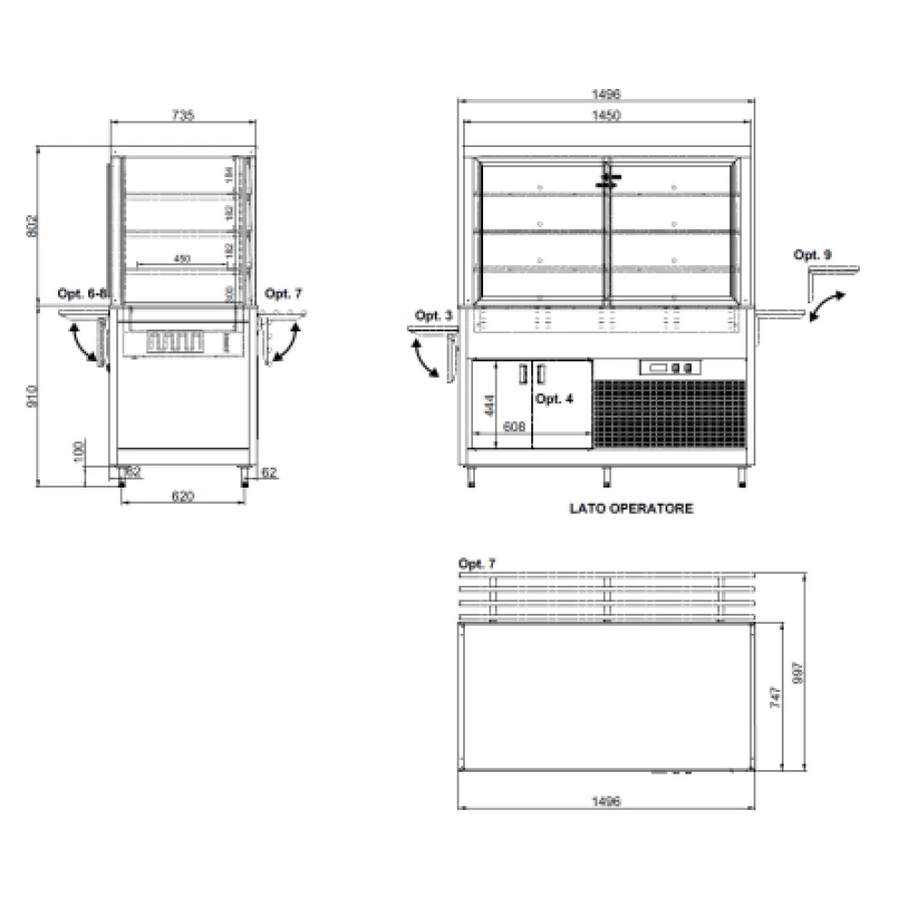 Display case ROCAM 01900OMNDSP
