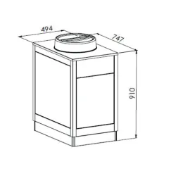 Plate dispenser ROCAM 01900OMPLC18N