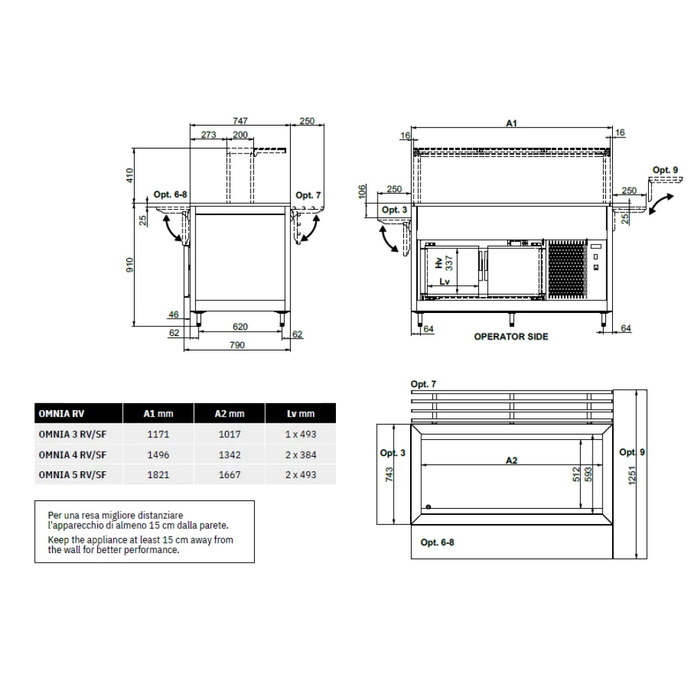Refrigerated module ROCAM 01900OM3RVSF