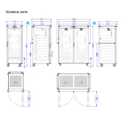 Heated storage cabinet BHS-G BG01-075GV