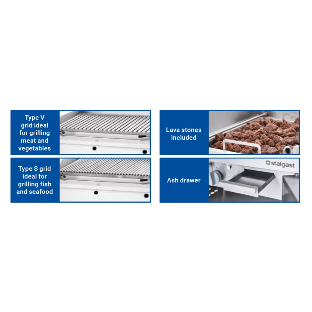 Gas griddle Stalgast 9733030