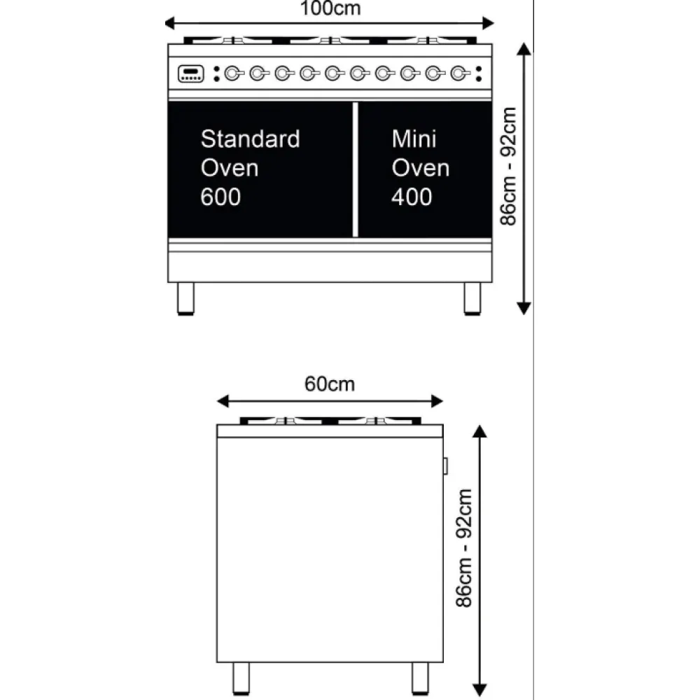 Cooking stove ILVE PD106NE3