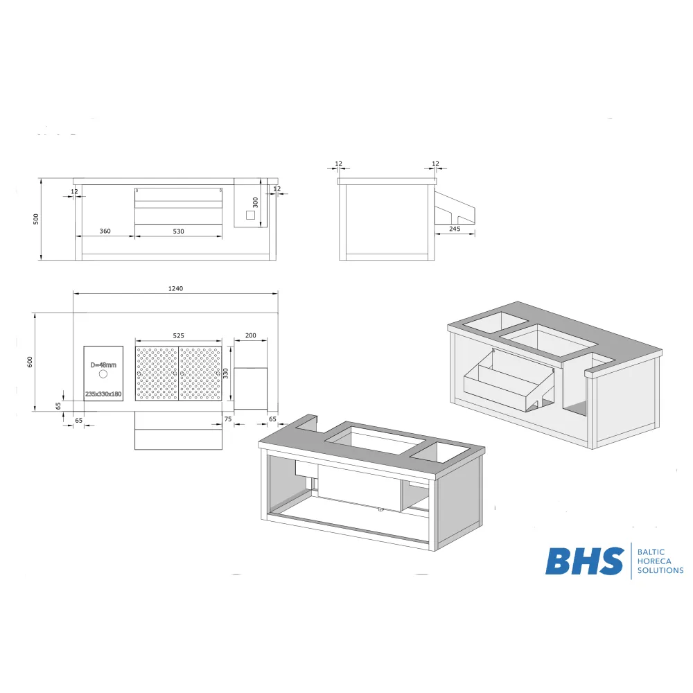 Bar equipment BHS-HoReCa PRB-1200