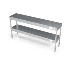 Heat-Retaining Shelf for Food Service with Two Shelves Novameta BHS-LPK22-100/30/70