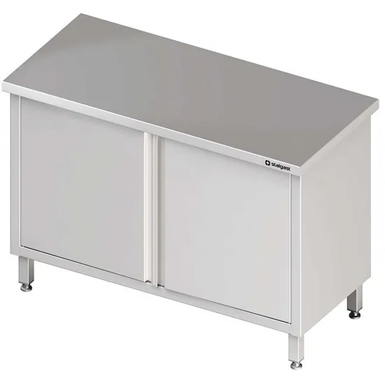 Stainless Steel Table with Doors