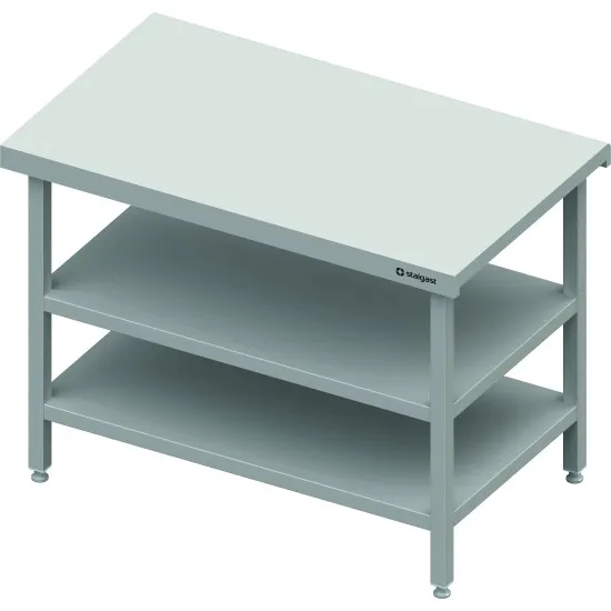 Neutral Counter with Two Shelves