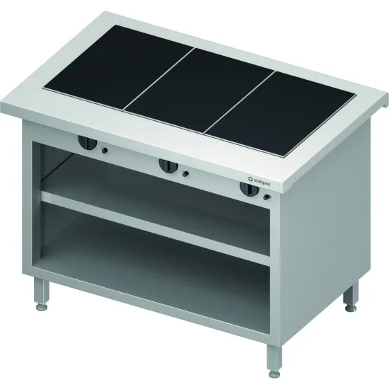 Counters with Hot Ceramic Surfaces and Shelf