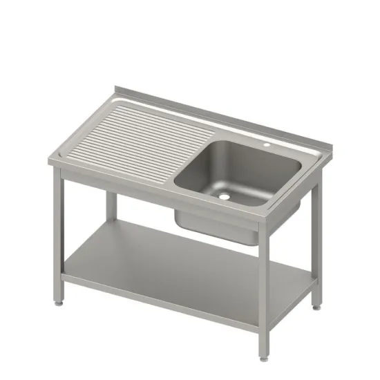Table with Sink and Shelf