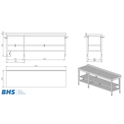 Kitchen work table Novameta 26-07481-00.00.00 SB_A