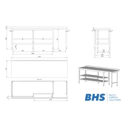Kitchen work table Novameta 26-07482-00.00.00 SB_A