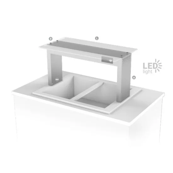 Buffet Shelf with LED Lighting
