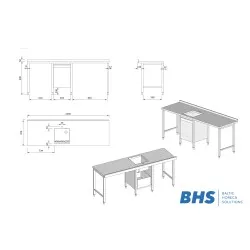 Kitchen work table Novameta 26-07438-00.00.00 SB_A