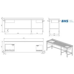Kitchen work table Novameta 26-00651-00.00.00 SB_A
