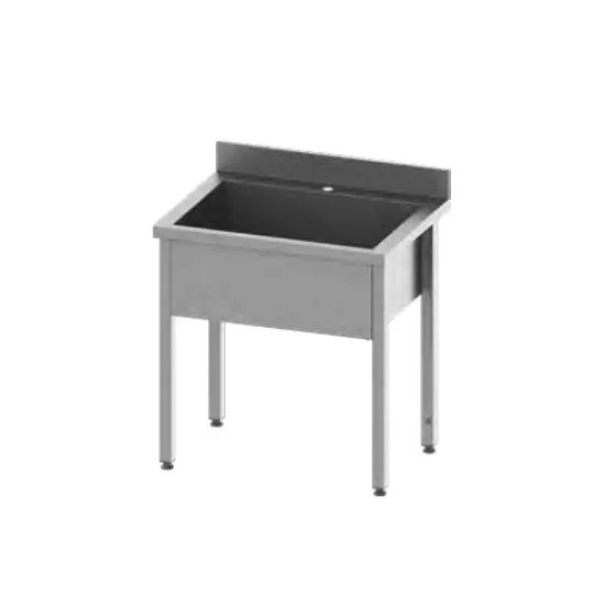 Easy-Assembly Tables with Basin, depth 600 mm