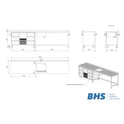 Kitchen work table Novameta 26-07452-00.00.00 SB_A