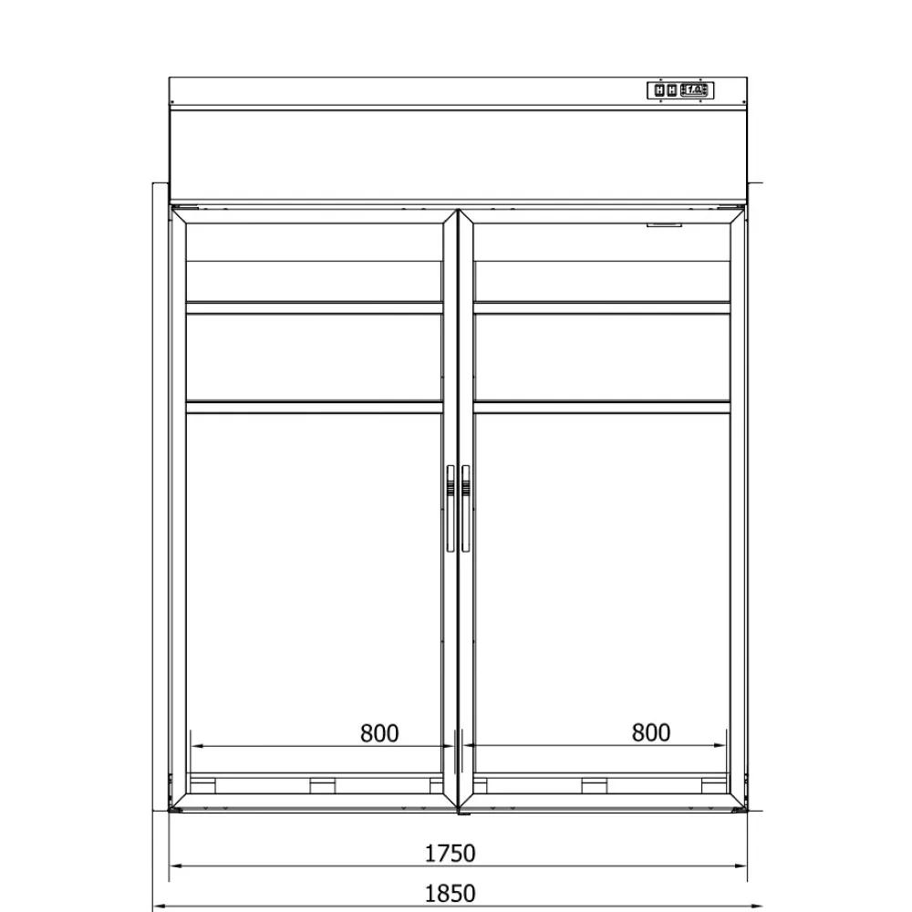 Refrigerator BHS-HoReCa R-1-VK-185/80