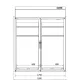 Refrigerator BHS-HoReCa R-1-VK-185/80