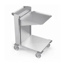 Dishwasher basket trolley with plate shelf Novameta BHS-VTBD1-52-63-90