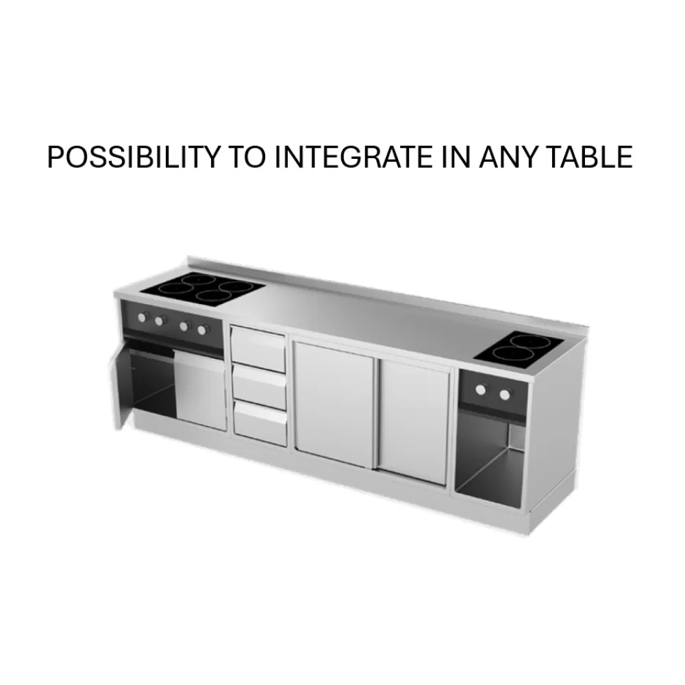 Induction cooktop Novameta INDCT2-SEMI-S