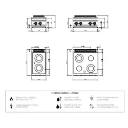 Electric hob MBM MVC74T